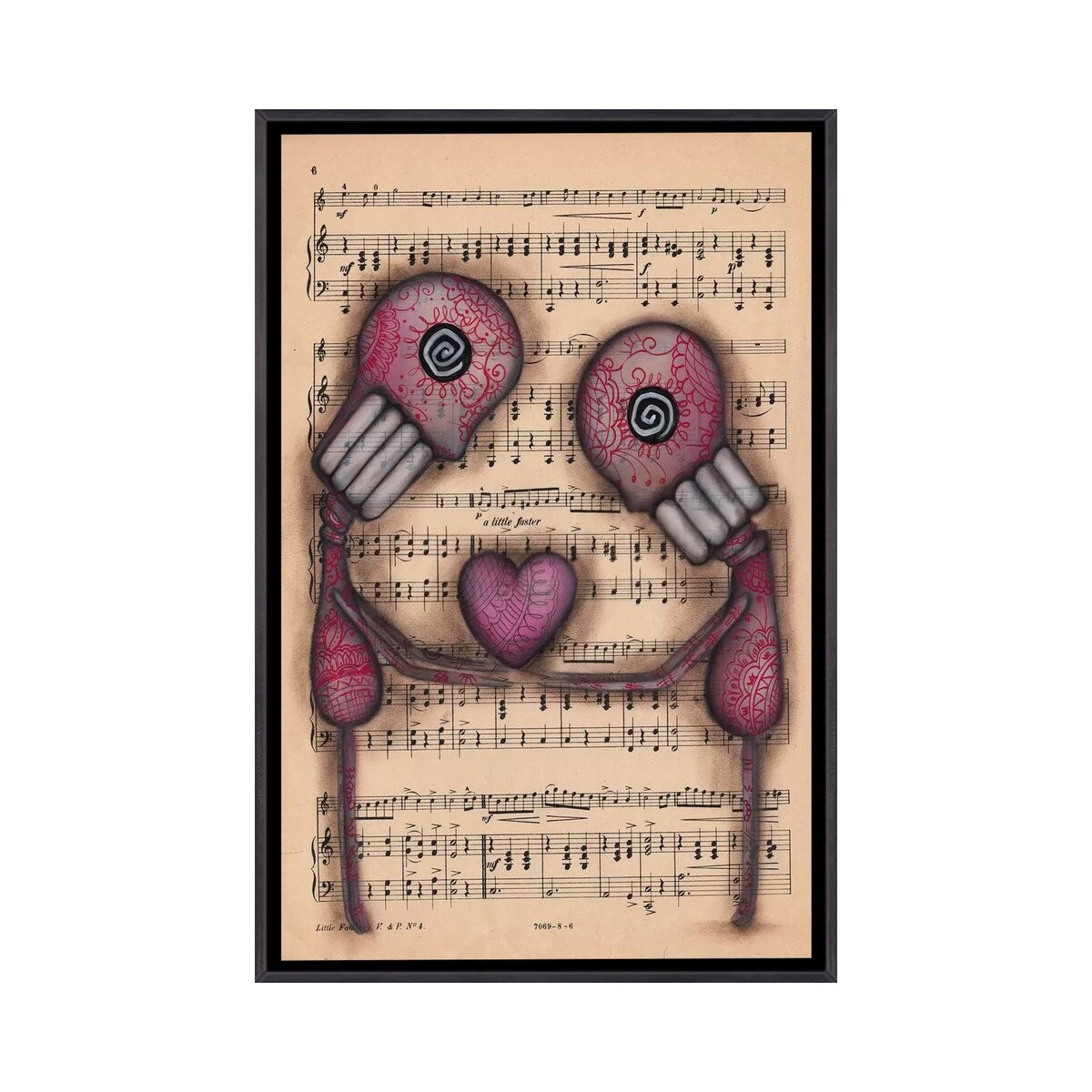 iCanvas "Nuestro Amor Eterno" by Abril Andrade Framed