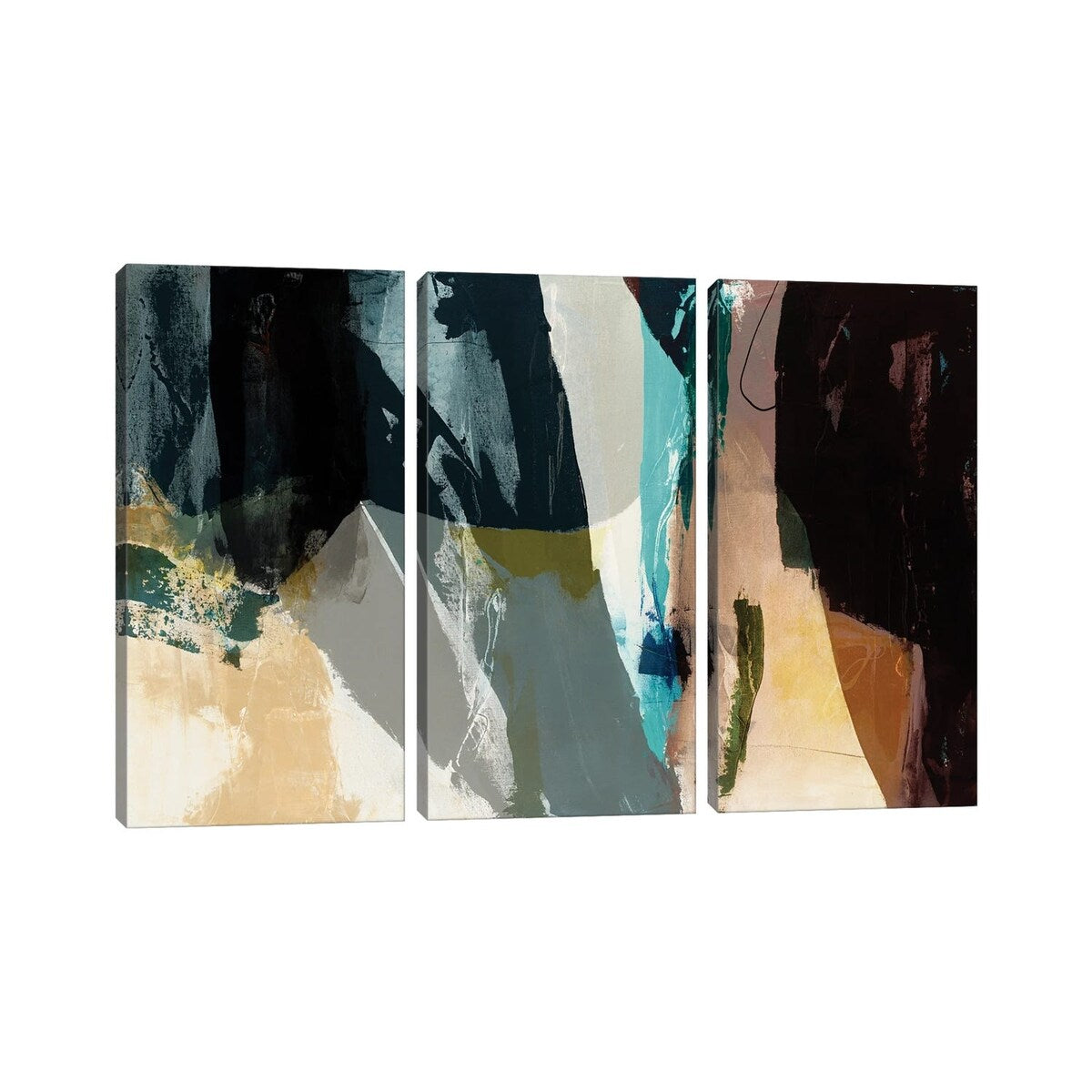 iCanvas "Obscure Abstract VIII" by Sisa Jasper 3-Piece Canvas Wall Art Set