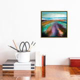 iCanvas "Ocean Breeze With Augmented Reality" by Jaime Byrd Framed Canvas Print