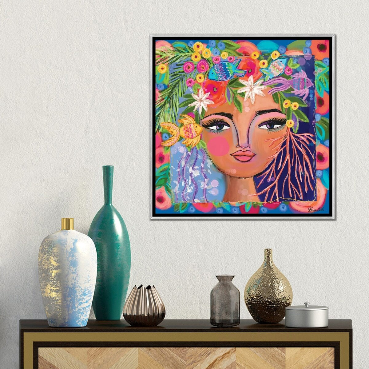 iCanvas "Ocean Princess" by Brenda Bush Framed