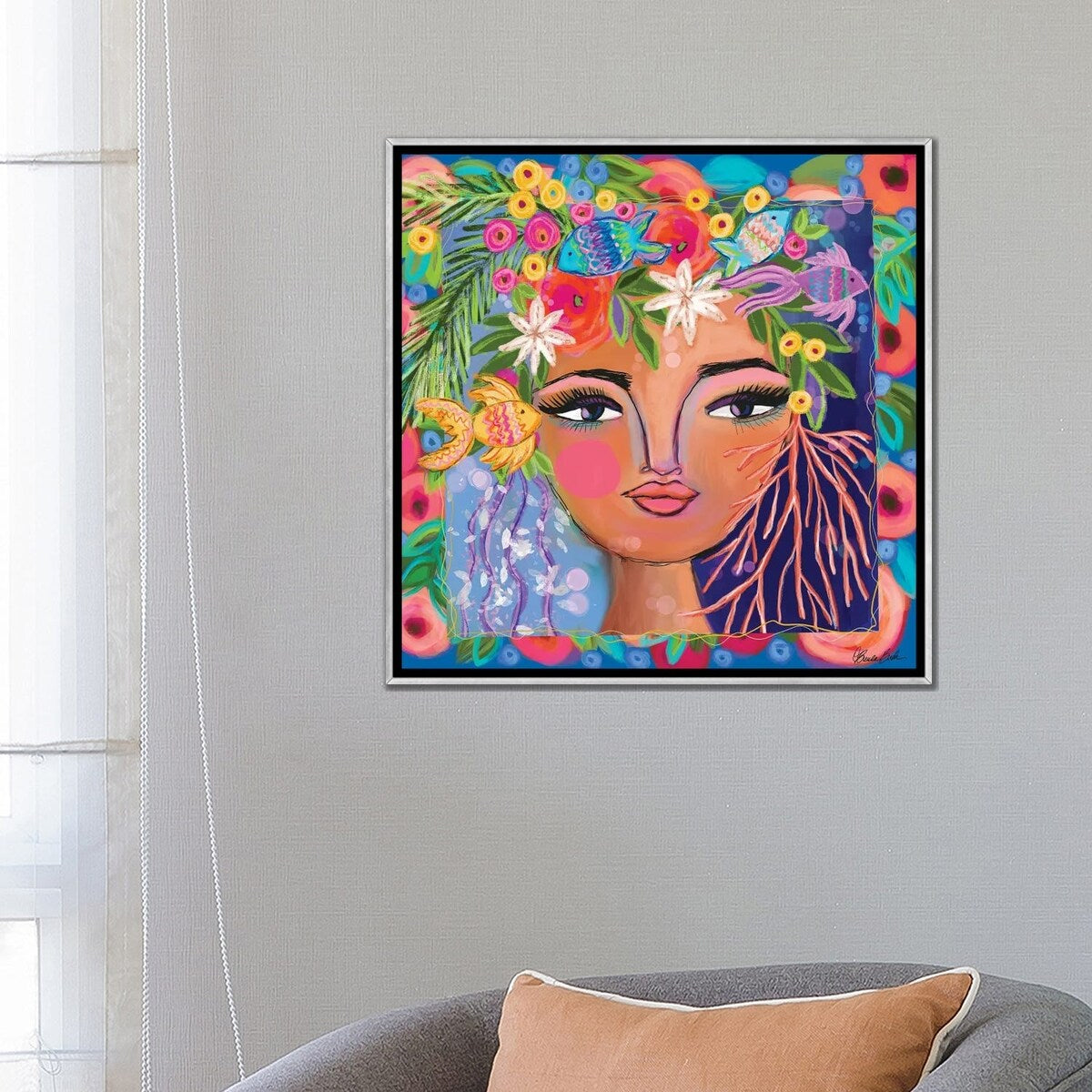 iCanvas "Ocean Princess" by Brenda Bush Framed