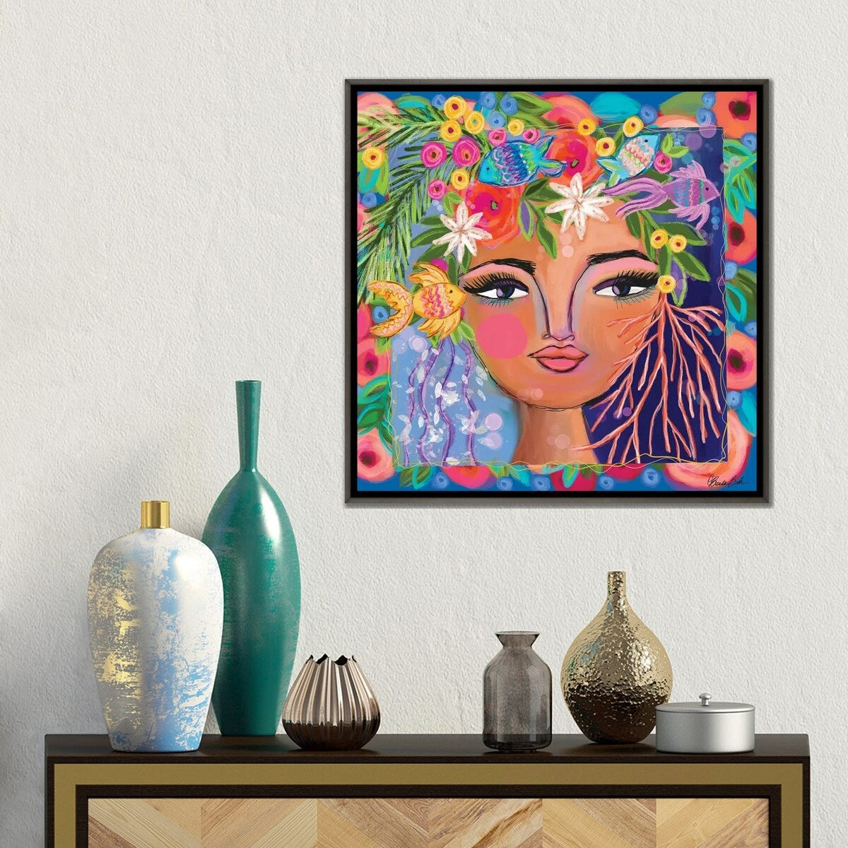 iCanvas "Ocean Princess" by Brenda Bush Framed