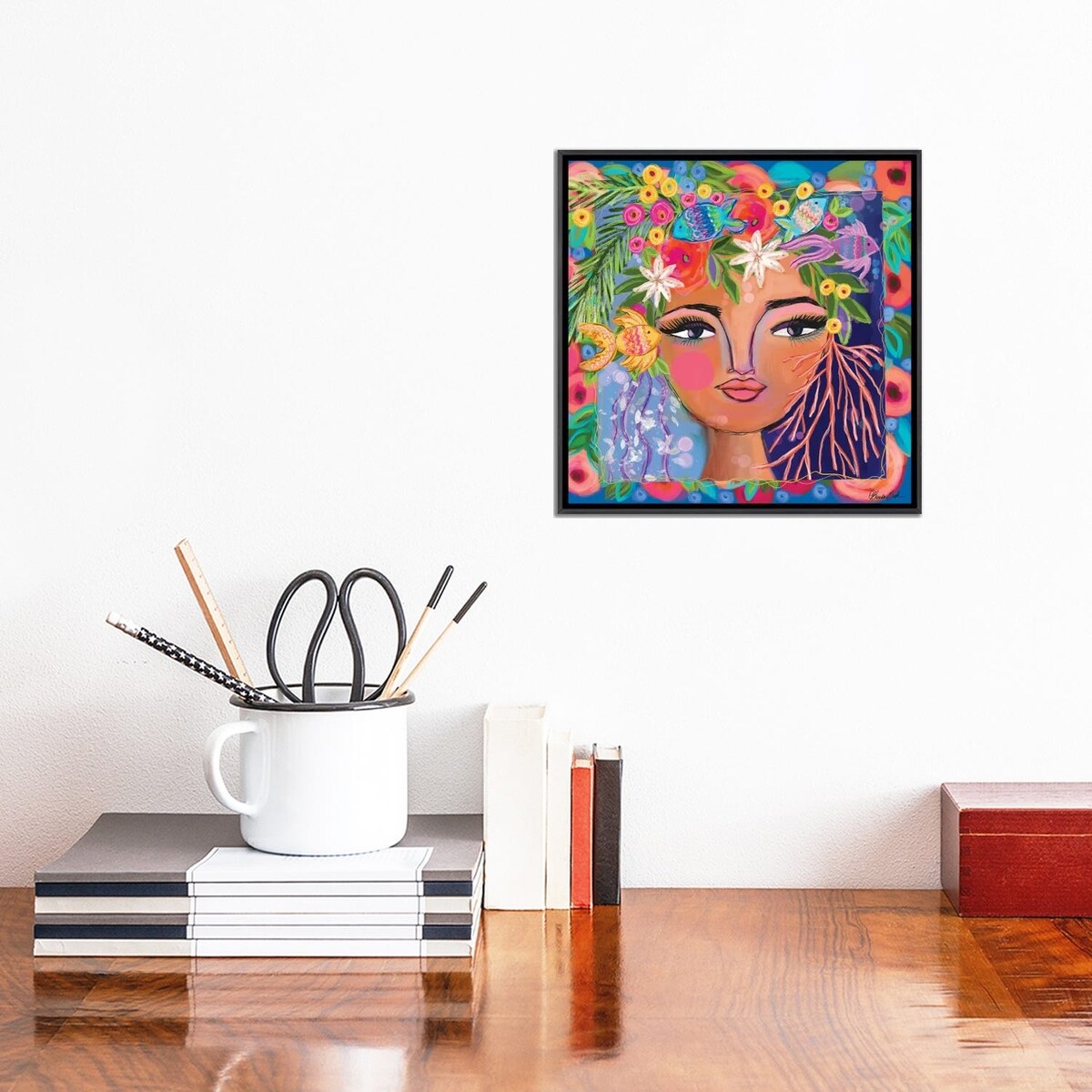 iCanvas "Ocean Princess" by Brenda Bush Framed