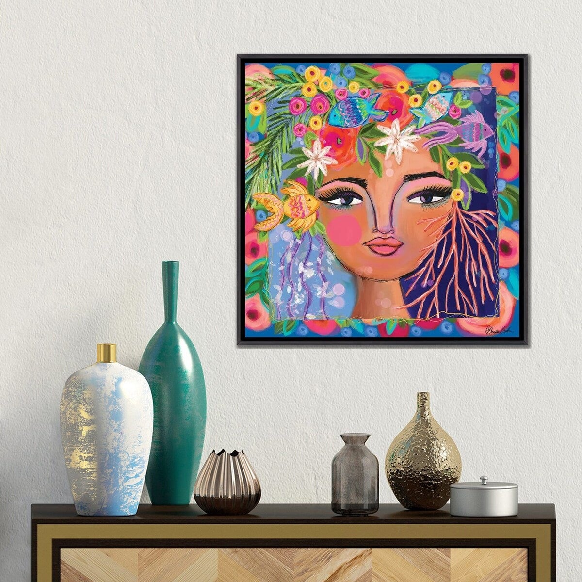 iCanvas "Ocean Princess" by Brenda Bush Framed