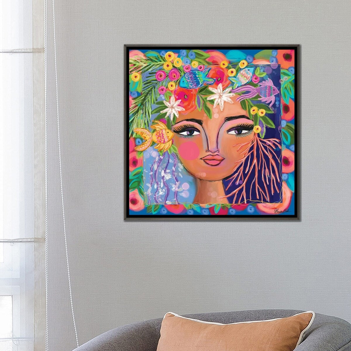 iCanvas "Ocean Princess" by Brenda Bush Framed