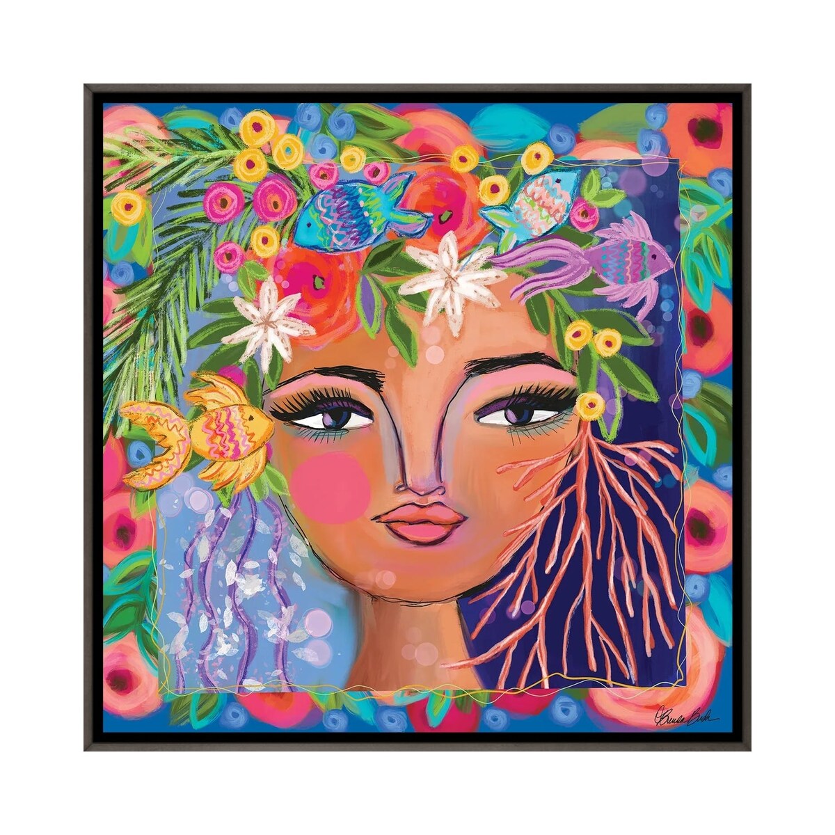 iCanvas "Ocean Princess" by Brenda Bush Framed