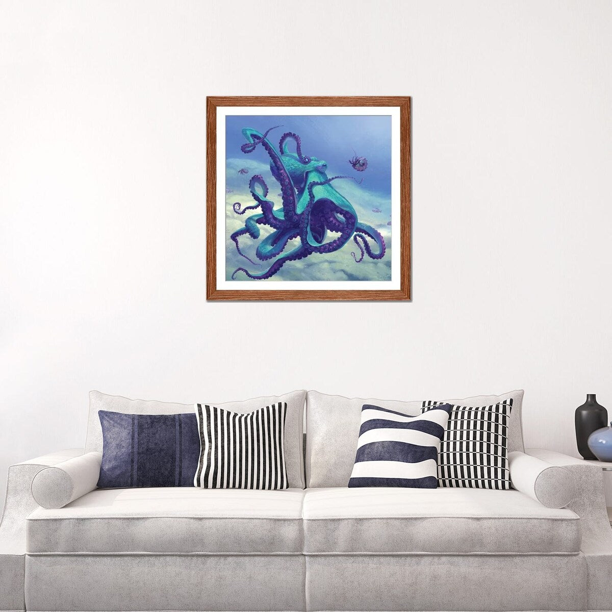 iCanvas "Octopus Blue" by Vlad Mel
