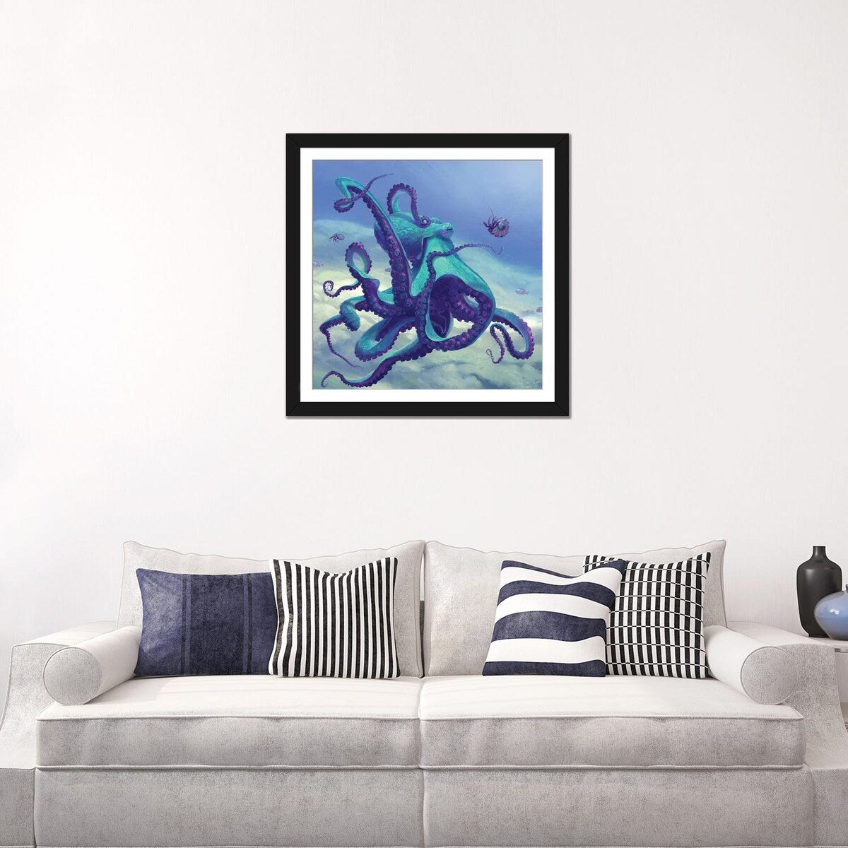 iCanvas "Octopus Blue" by Vlad Mel