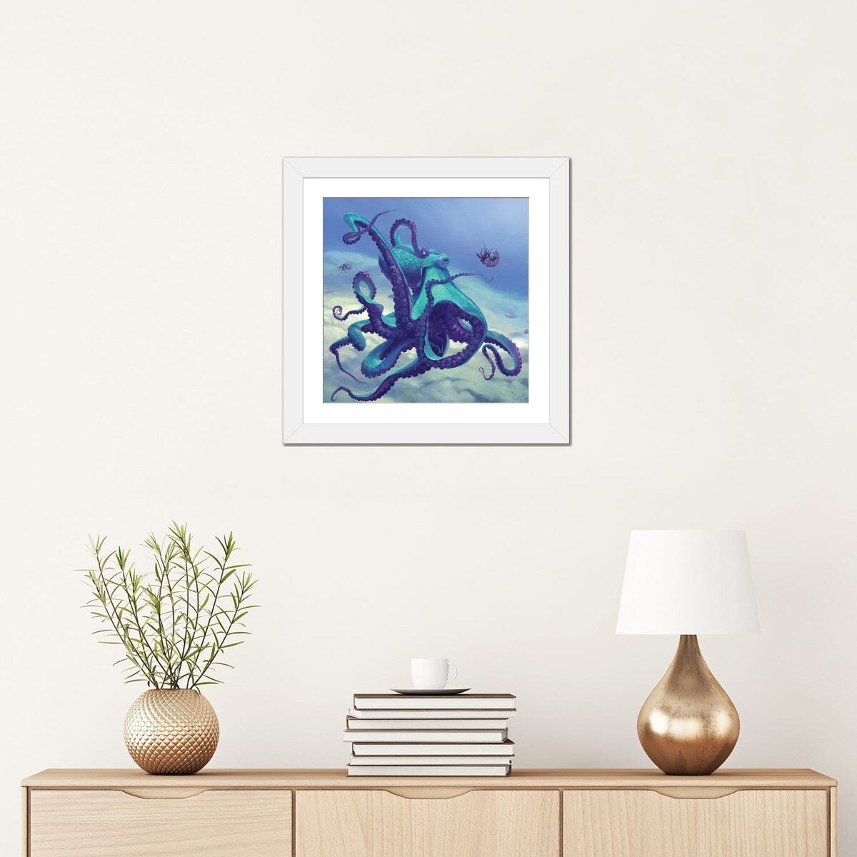 iCanvas "Octopus Blue" by Vlad Mel