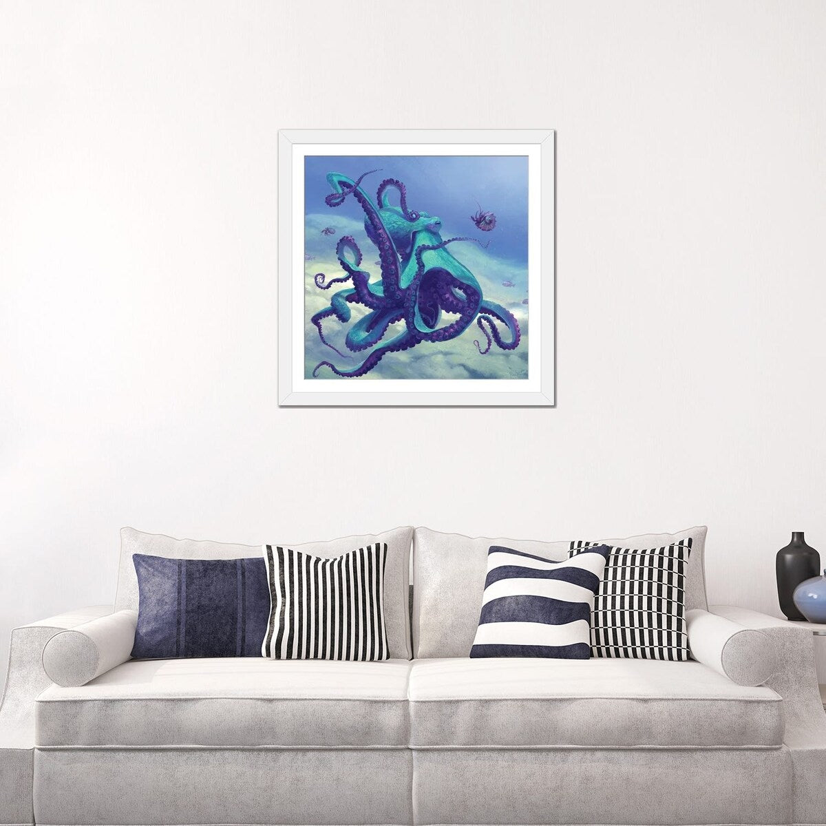 iCanvas "Octopus Blue" by Vlad Mel