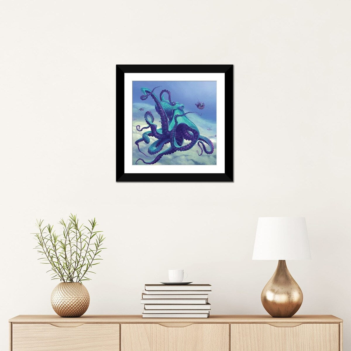 iCanvas "Octopus Blue" by Vlad Mel