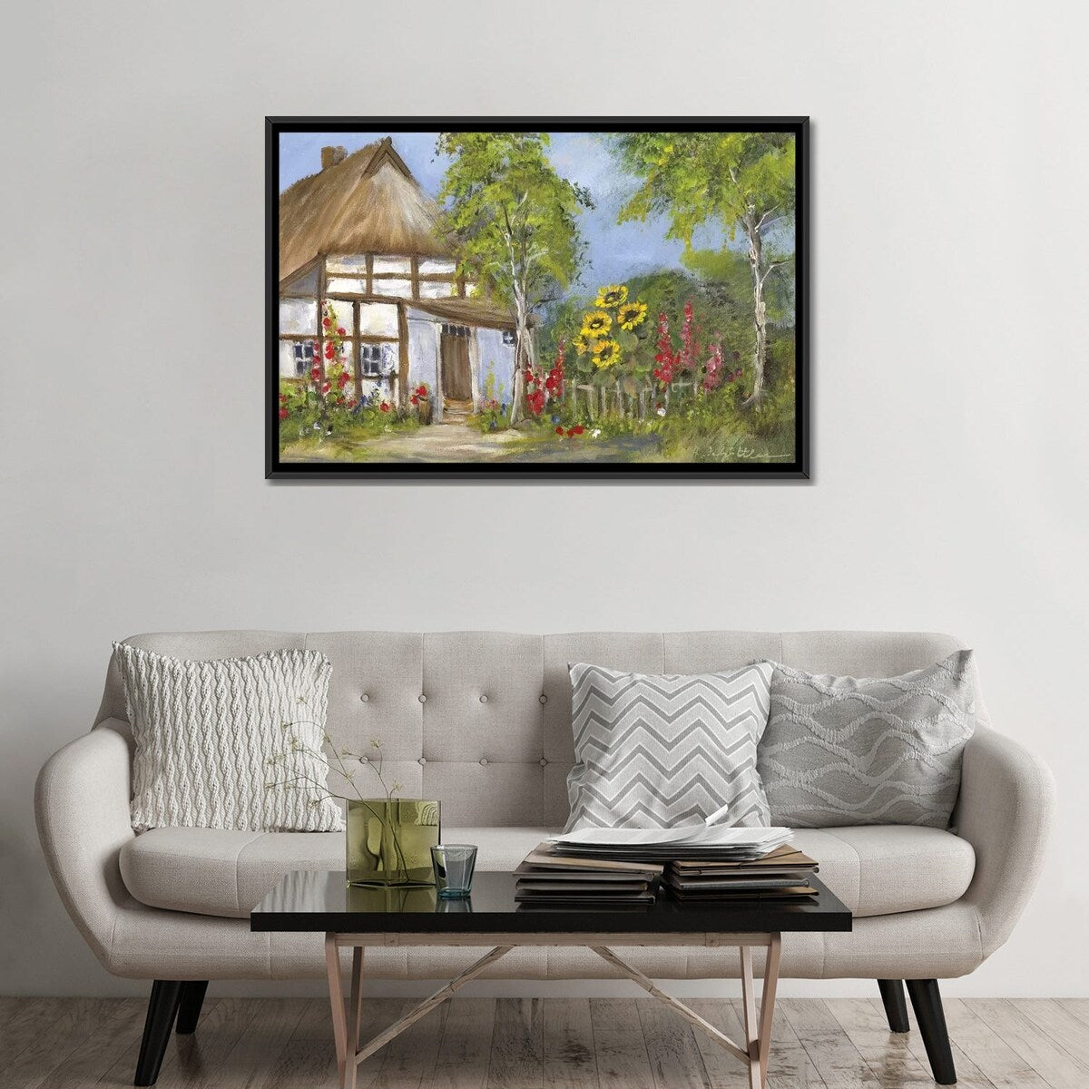 iCanvas "Old Farmhouse I" by Katharina Schottler Framed