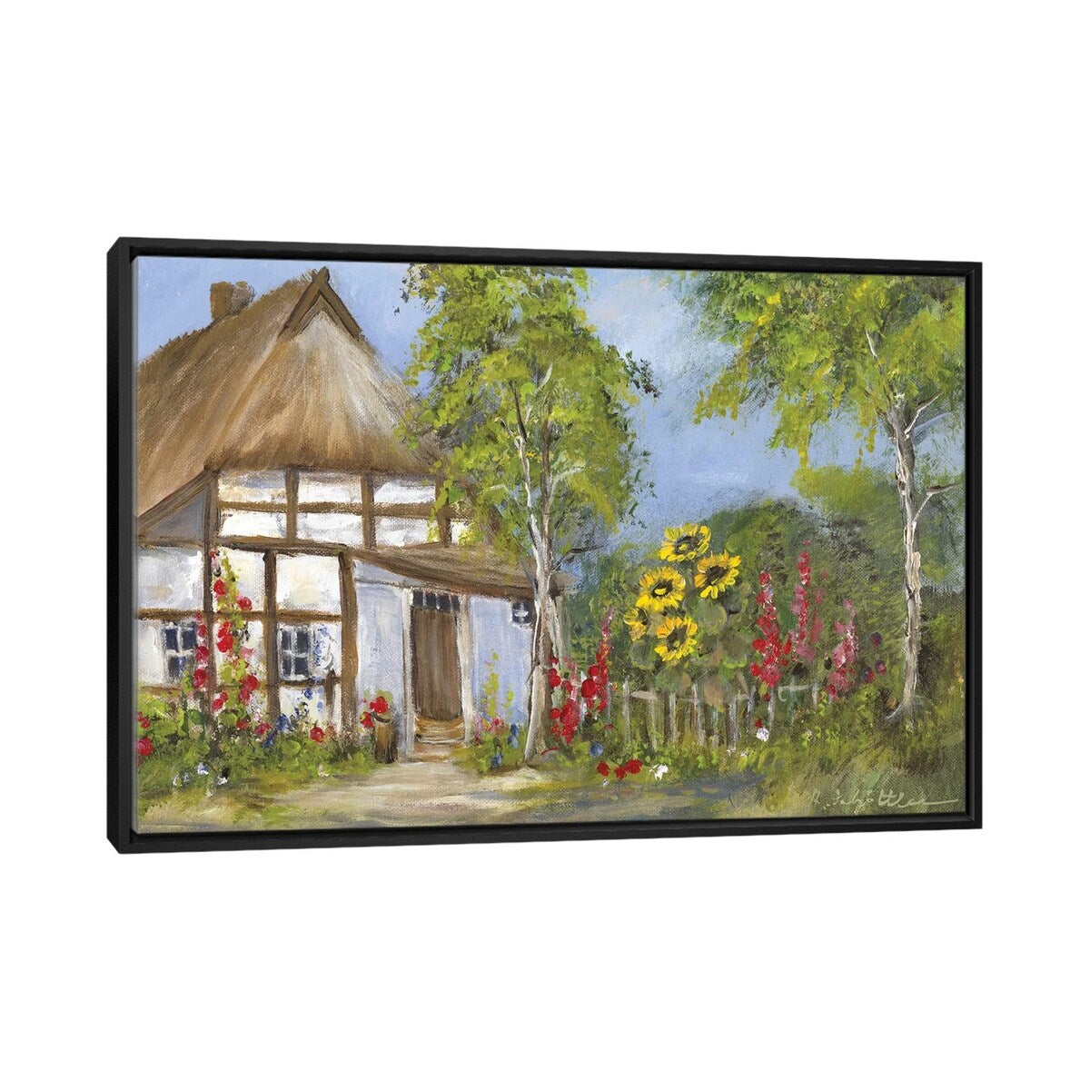 iCanvas "Old Farmhouse I" by Katharina Schottler Framed