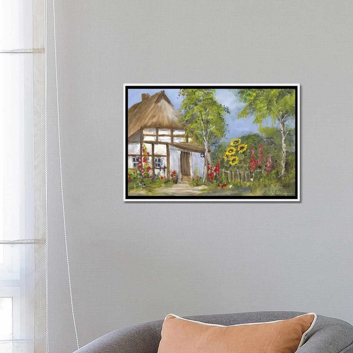 iCanvas "Old Farmhouse I" by Katharina Schottler Framed