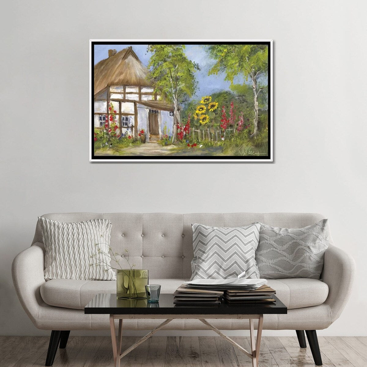 iCanvas "Old Farmhouse I" by Katharina Schottler Framed