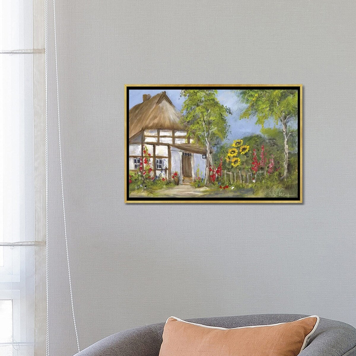 iCanvas "Old Farmhouse I" by Katharina Schottler Framed