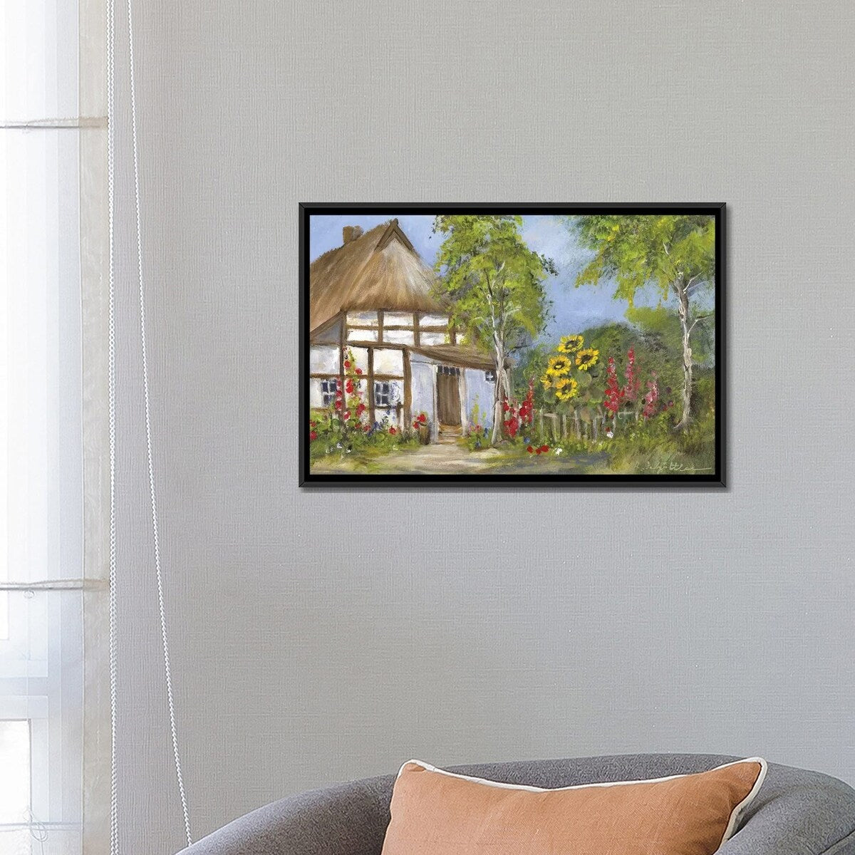 iCanvas "Old Farmhouse I" by Katharina Schottler Framed
