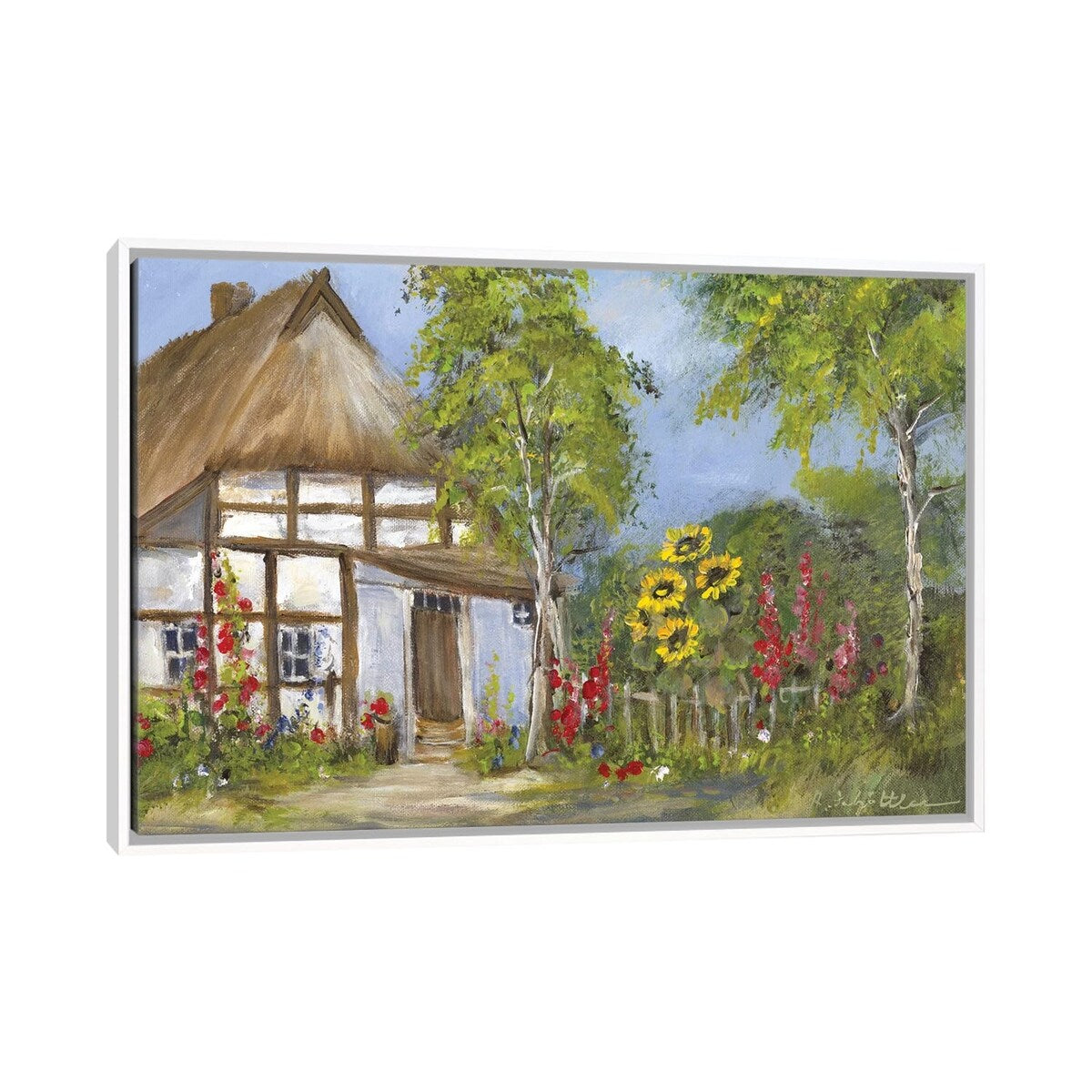 iCanvas "Old Farmhouse I" by Katharina Schottler Framed