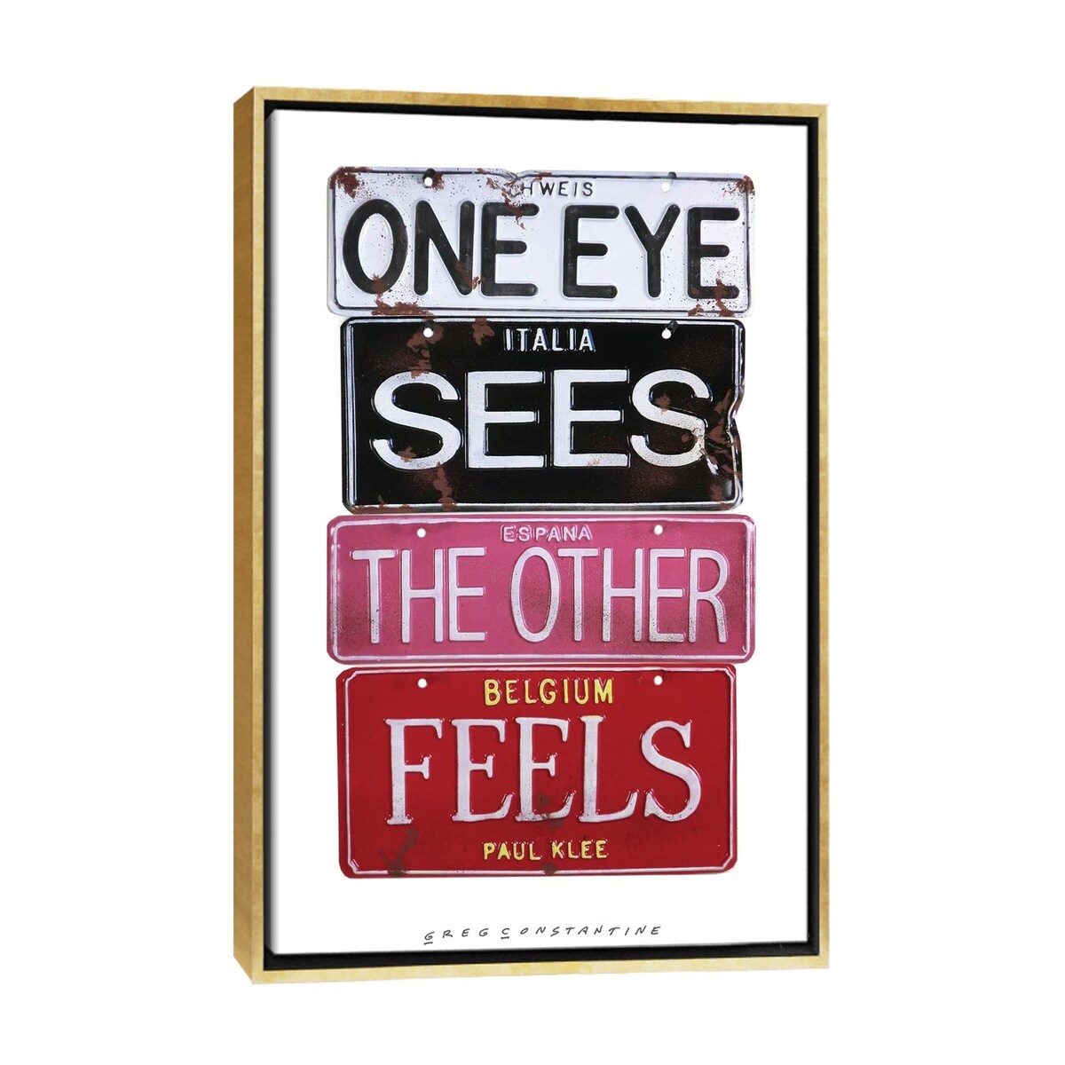 iCanvas "One Eye Sees" by Gregory Constantine Framed