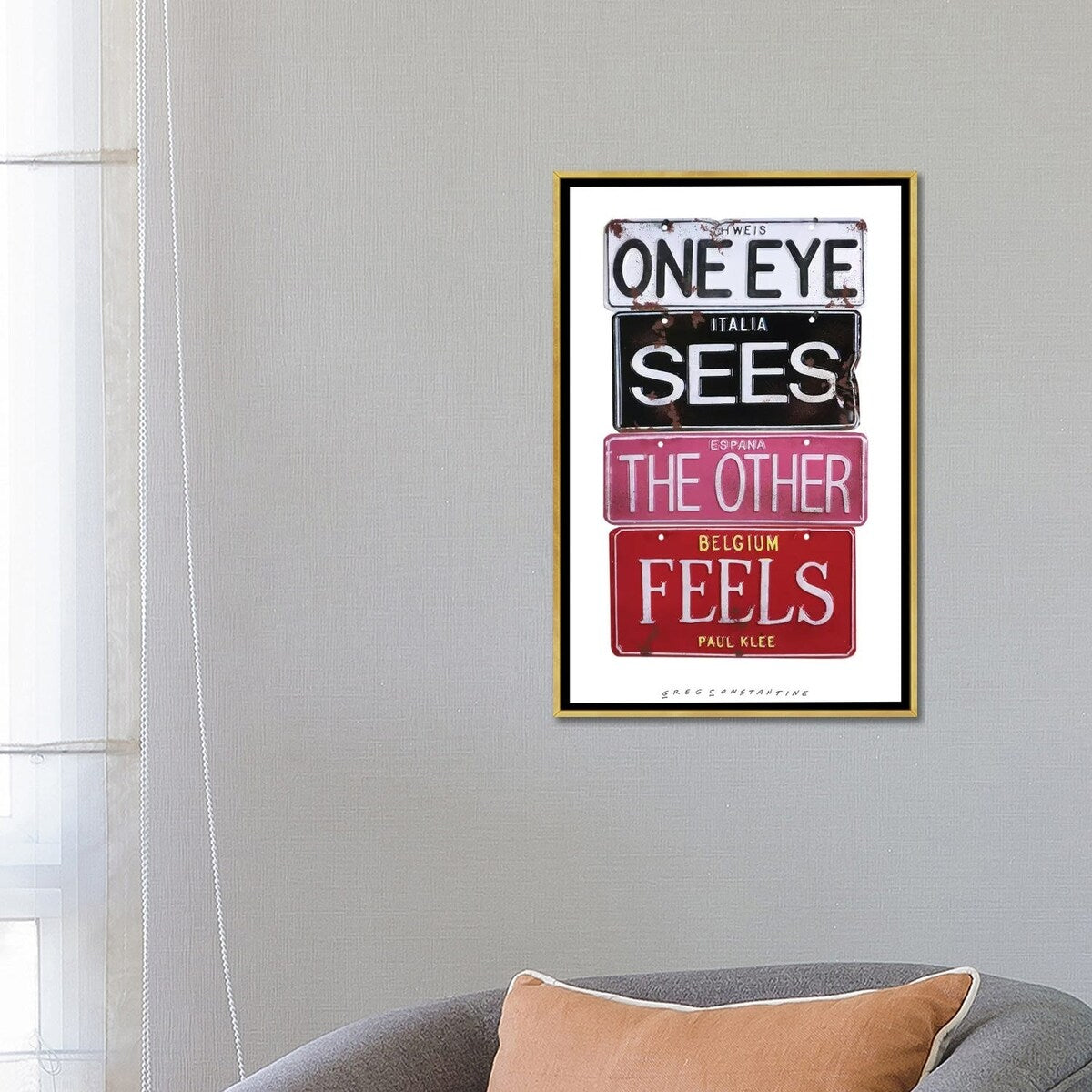 iCanvas "One Eye Sees" by Gregory Constantine Framed