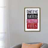 iCanvas "One Eye Sees" by Gregory Constantine Framed