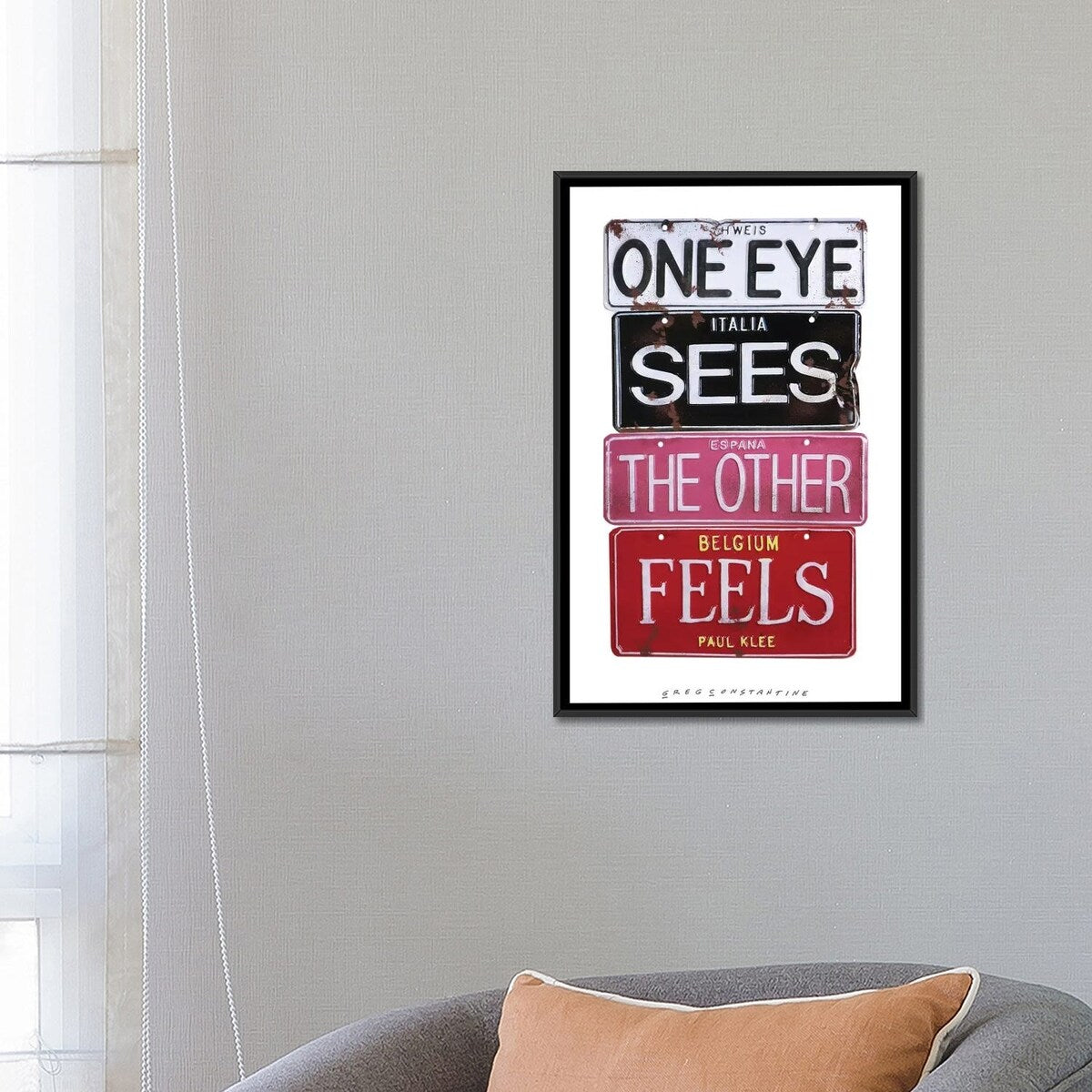 iCanvas "One Eye Sees" by Gregory Constantine Framed