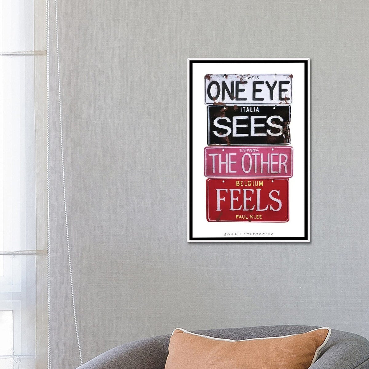iCanvas "One Eye Sees" by Gregory Constantine Framed