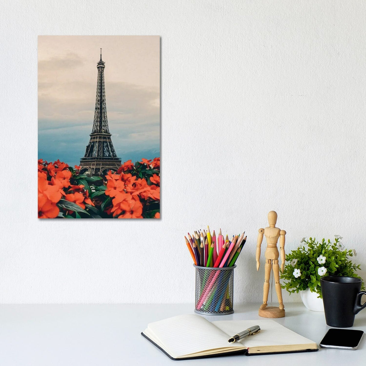 iCanvas "Orange Begonia Of Paris" by Ievgeniia Bidiuk Canvas Print