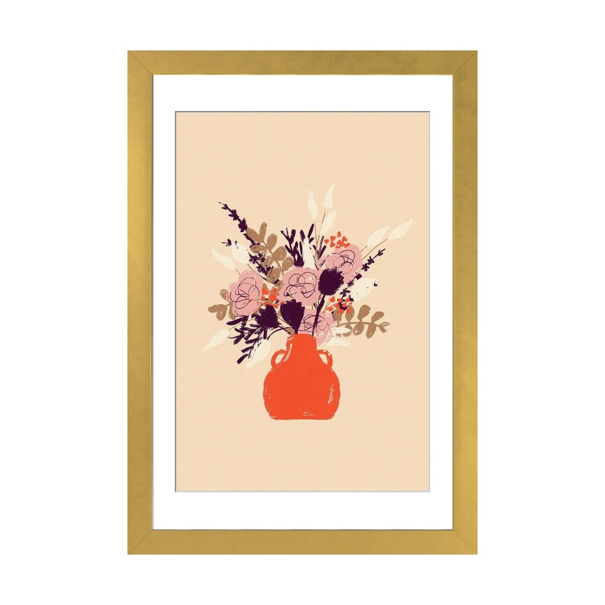 iCanvas "Orange Vase" by Ludivine Josephine