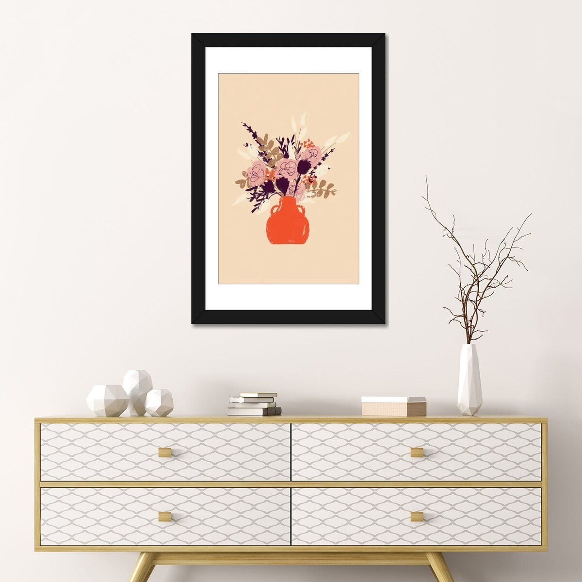 iCanvas "Orange Vase" by Ludivine Josephine