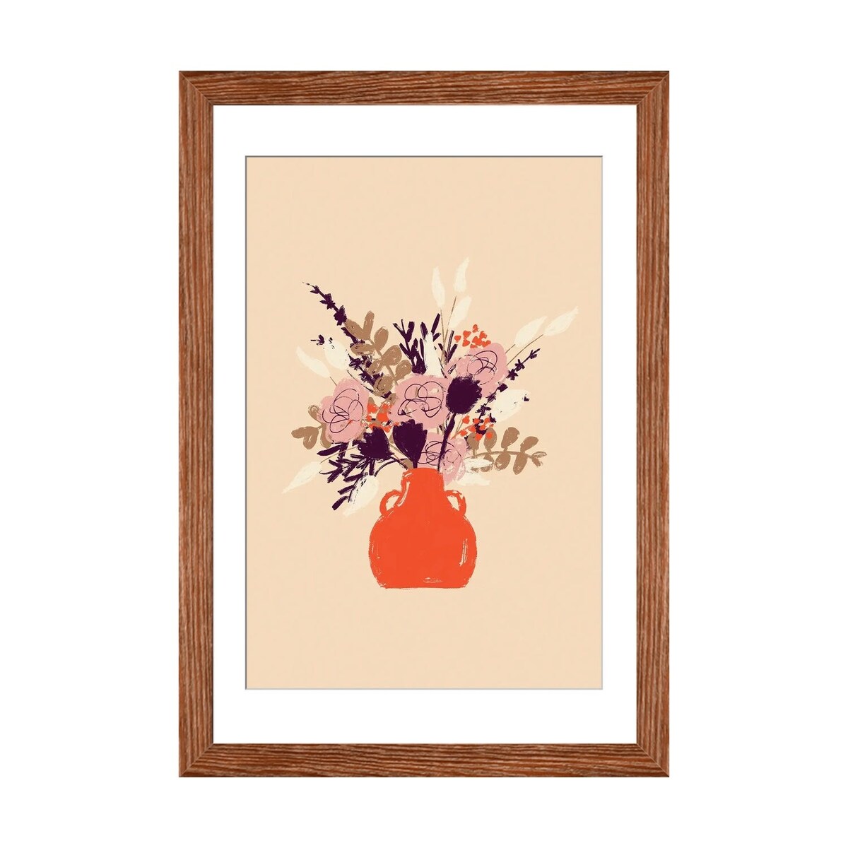 iCanvas "Orange Vase" by Ludivine Josephine