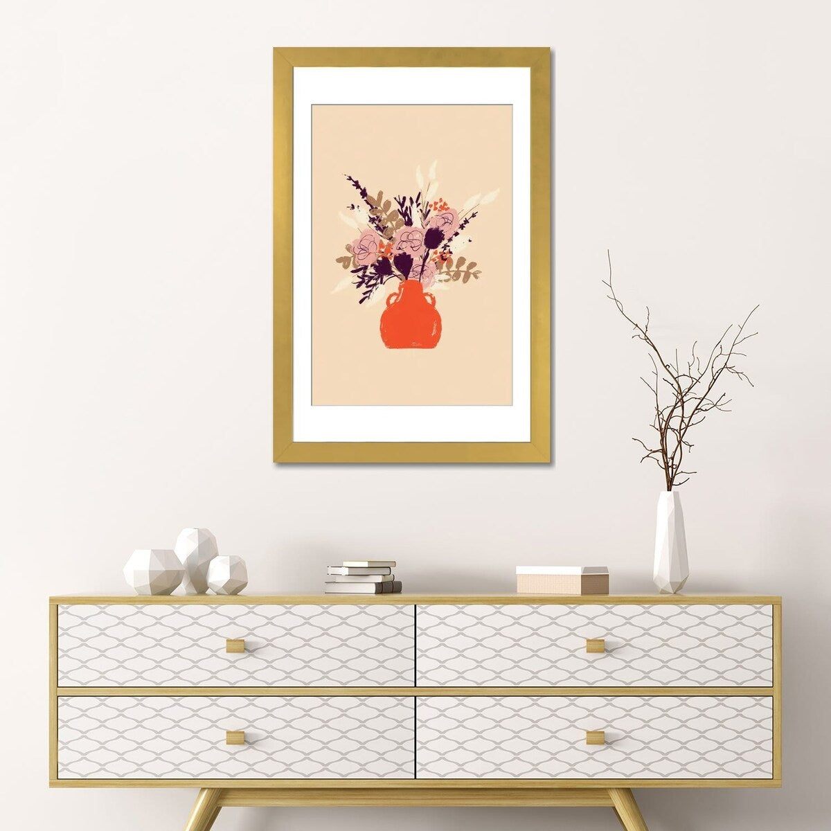 iCanvas "Orange Vase" by Ludivine Josephine
