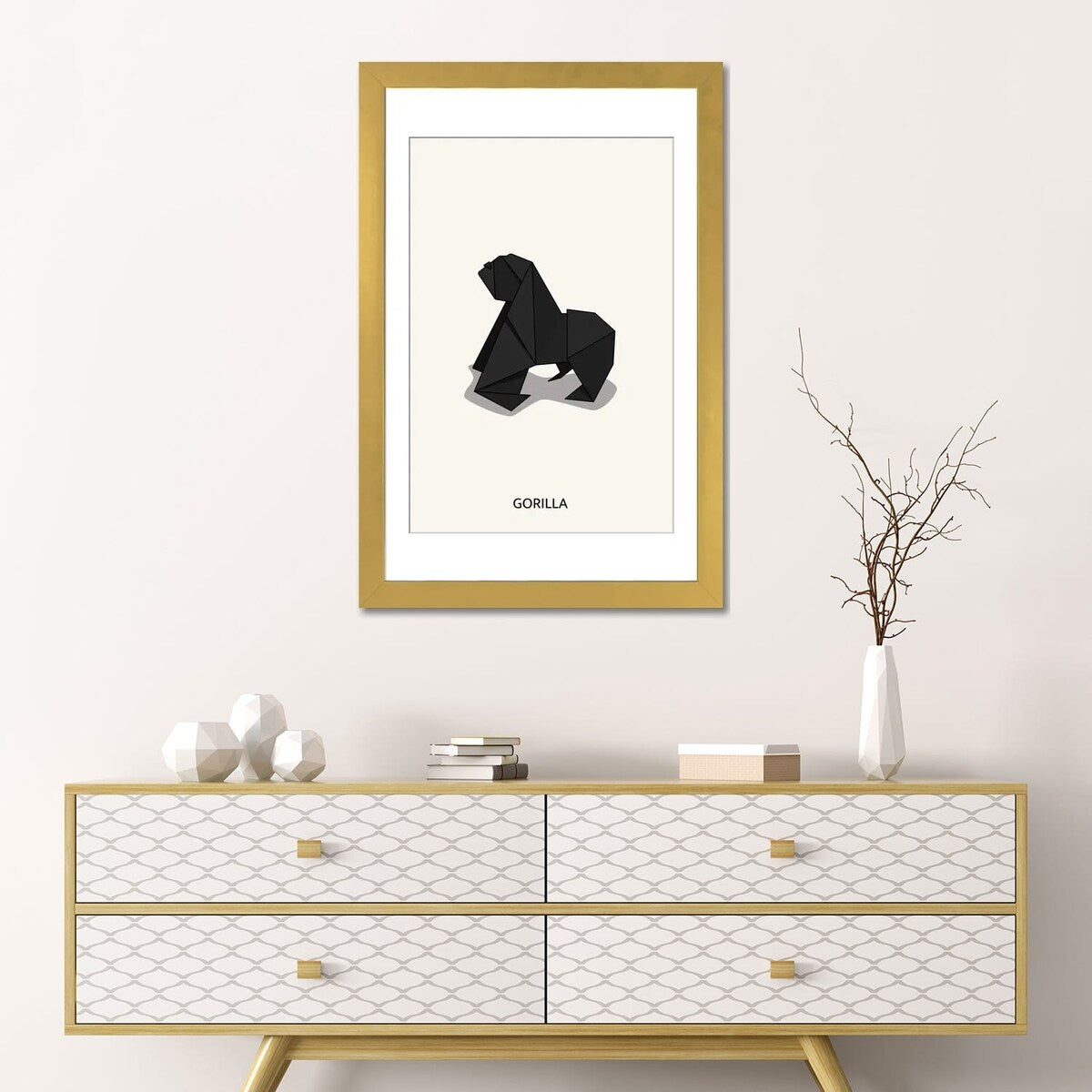 iCanvas "Origami Gorilla" by avesix