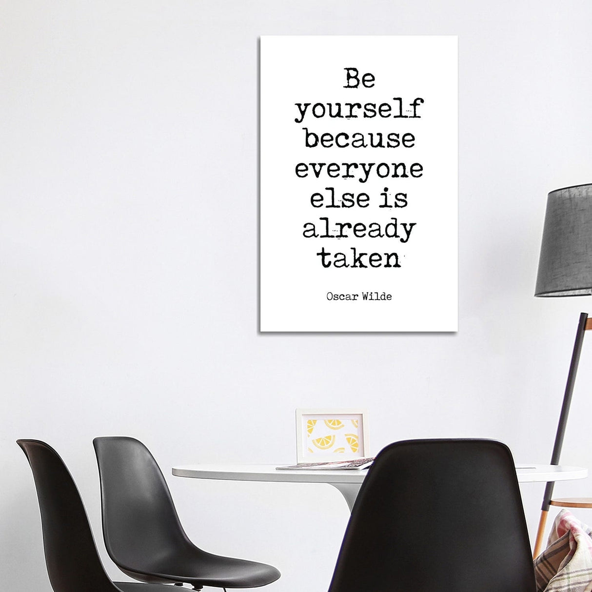 iCanvas "Oscar Wilde's Famous Quote" by Simon Lavery Canvas Print