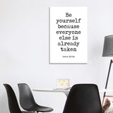 iCanvas "Oscar Wilde's Famous Quote" by Simon Lavery Canvas Print