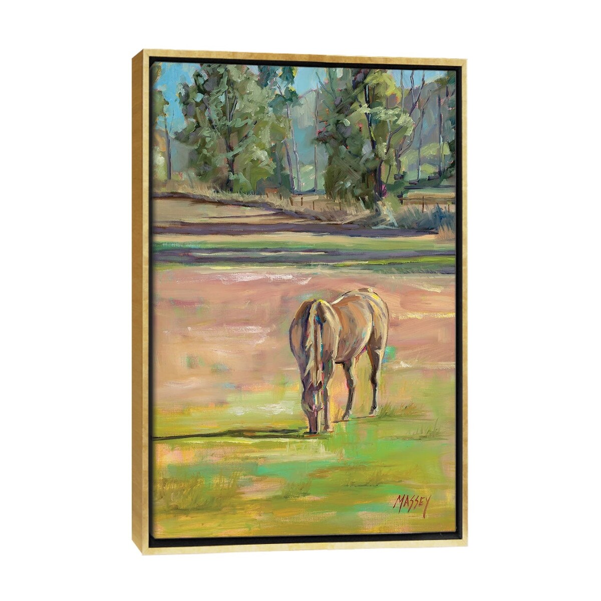 iCanvas "Out To Pasture" by Marie Massey Framed