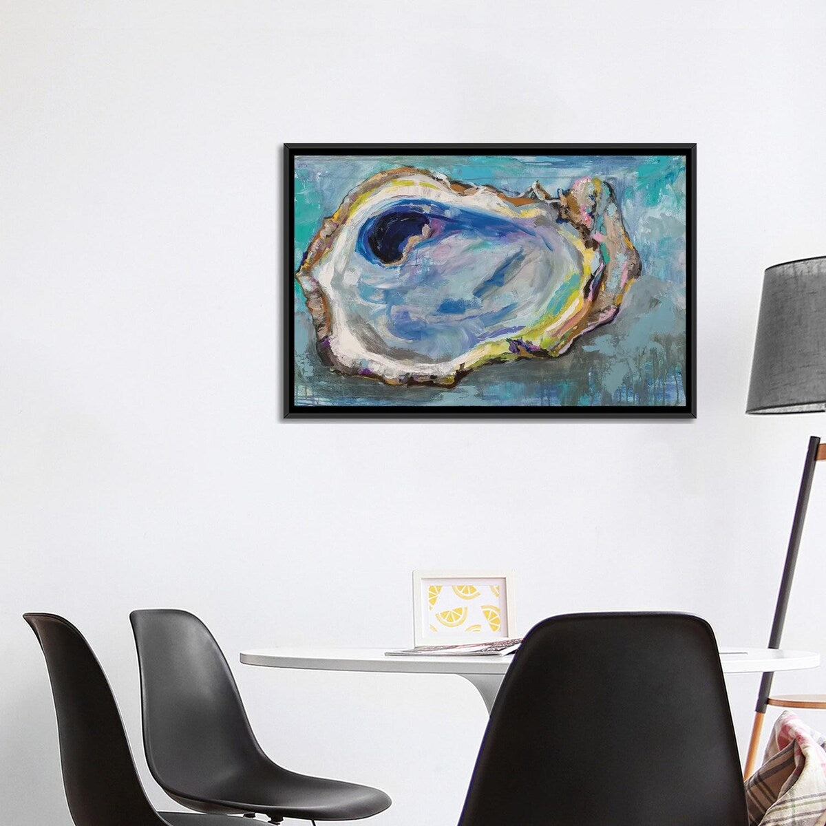 iCanvas "Oyster Two" by Jeanette Vertentes Framed Canvas Print