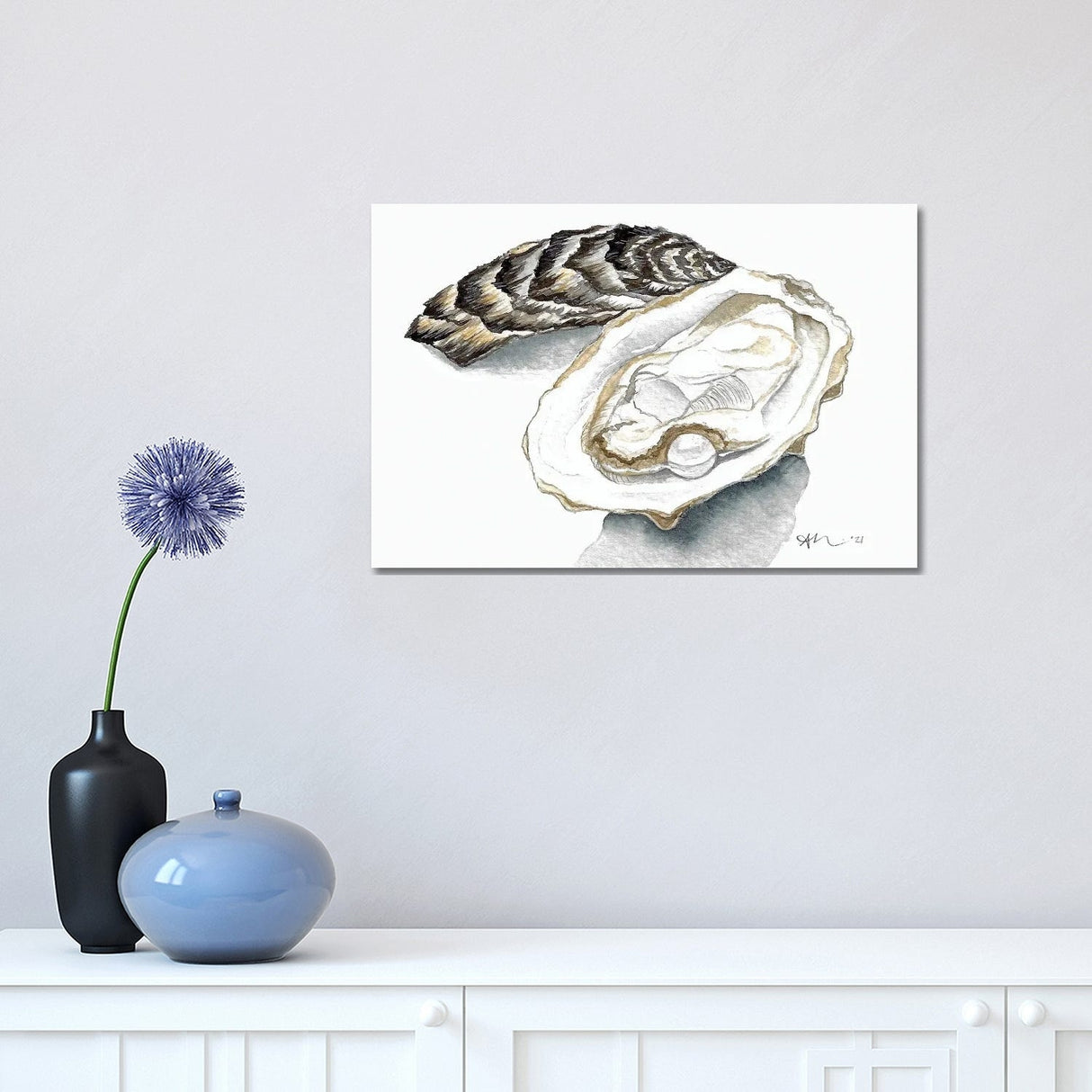 iCanvas "Oyster With Pearl" by Amy Richards Canvas Print
