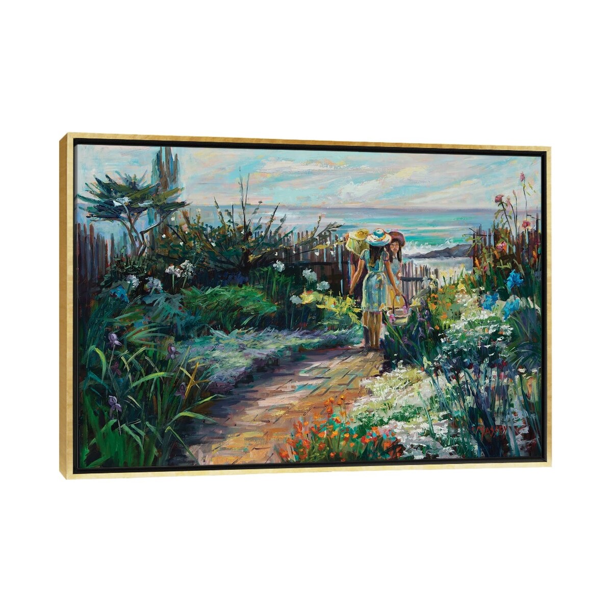 iCanvas "Pacific Gardens" by Marie Massey Framed