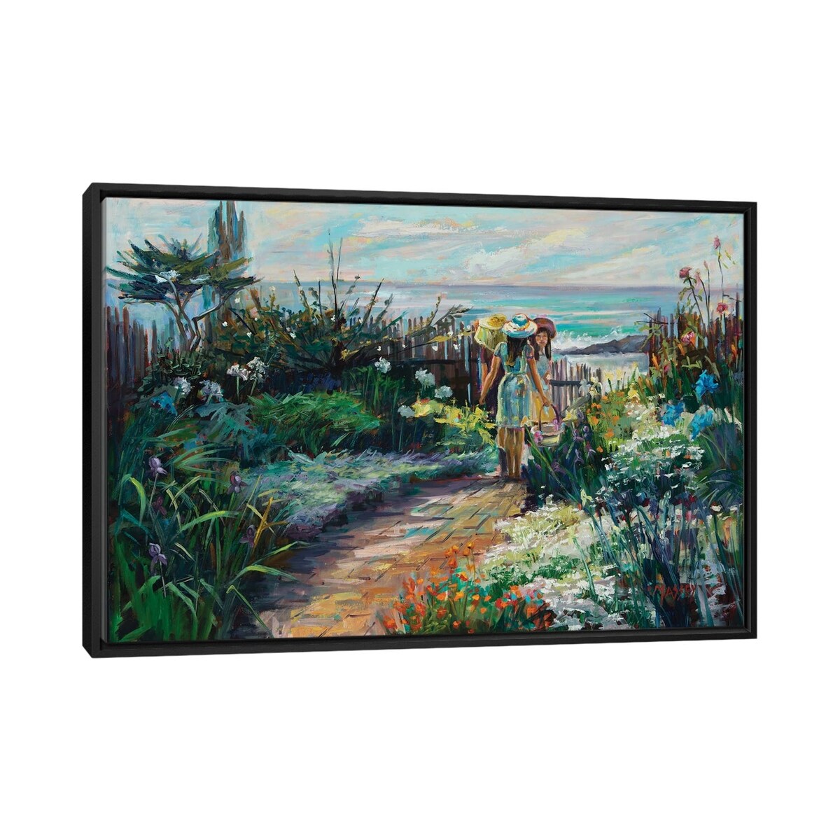 iCanvas "Pacific Gardens" by Marie Massey Framed