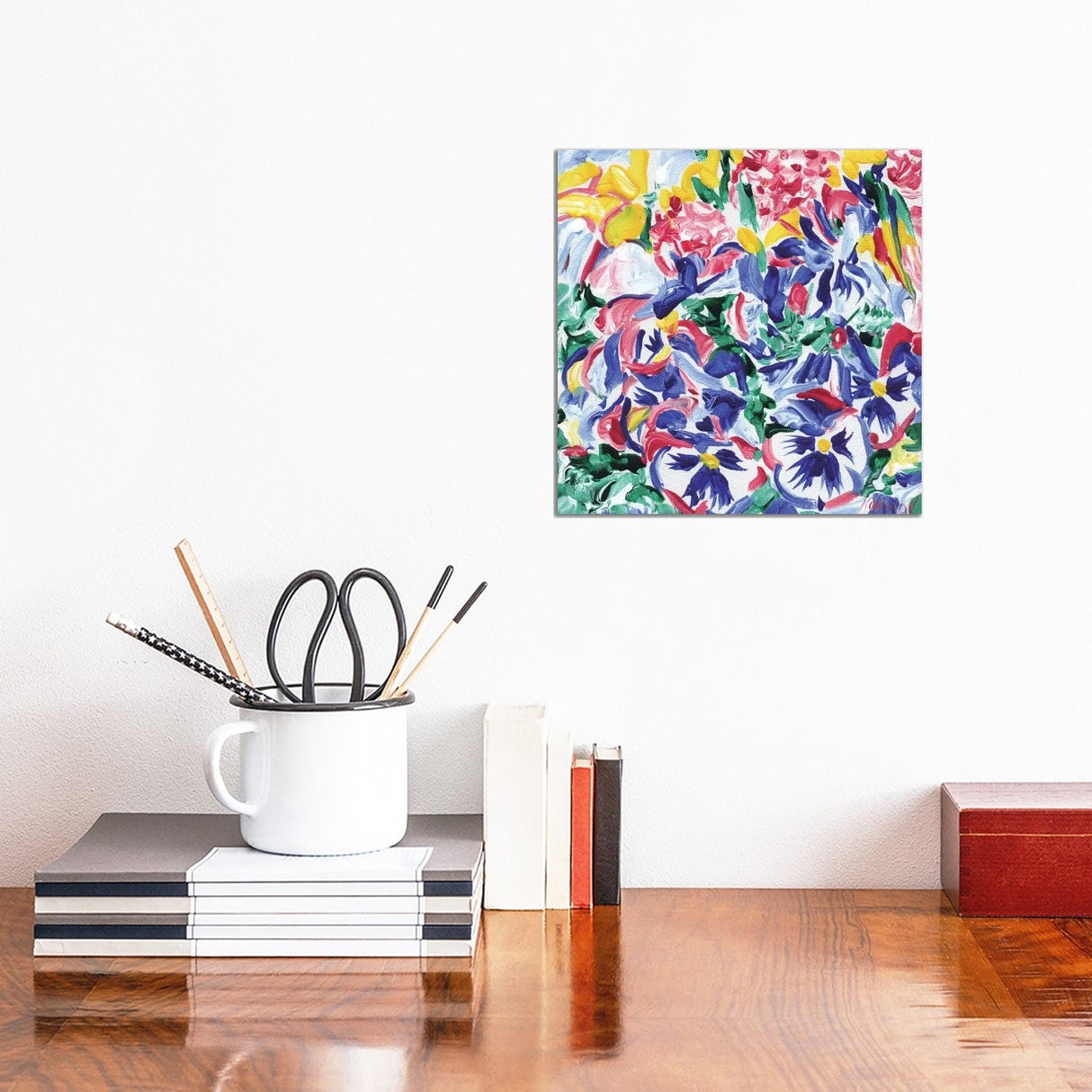 iCanvas "Pany Flowers" by Vitali Komarov Canvas Print