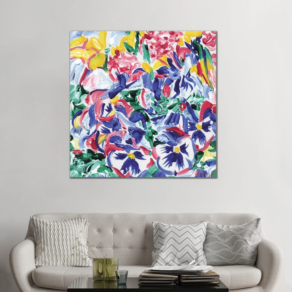 iCanvas "Pany Flowers" by Vitali Komarov Canvas Print