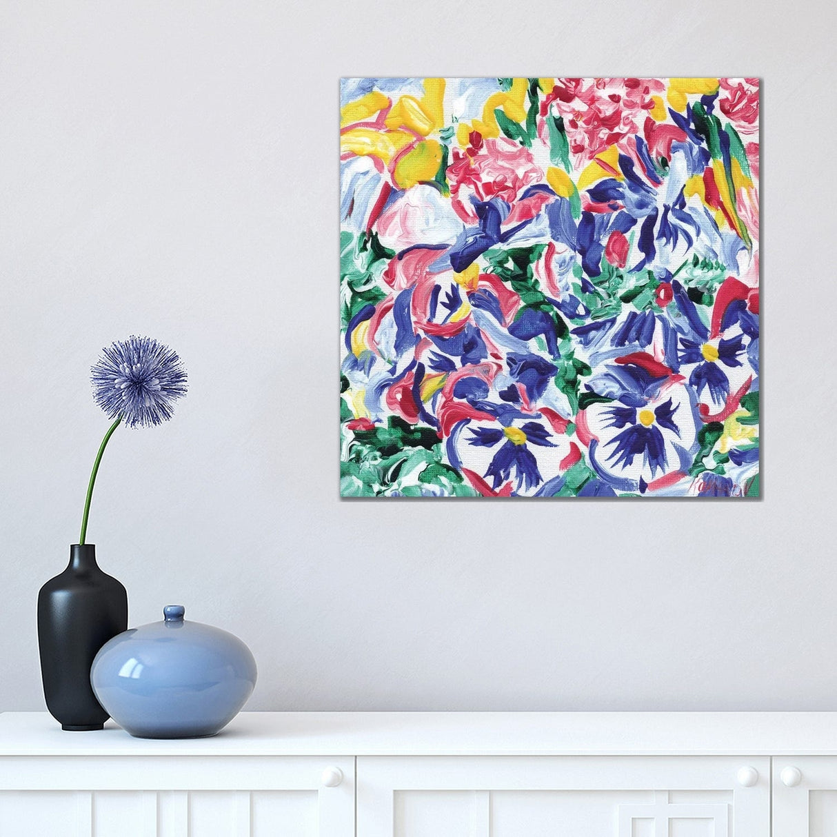 iCanvas "Pany Flowers" by Vitali Komarov Canvas Print