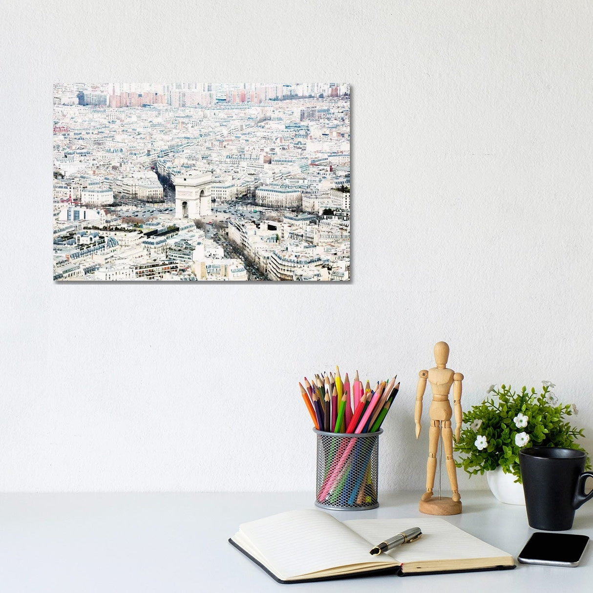 iCanvas "Paris I" by Andre Vicente Goncalves Canvas Print