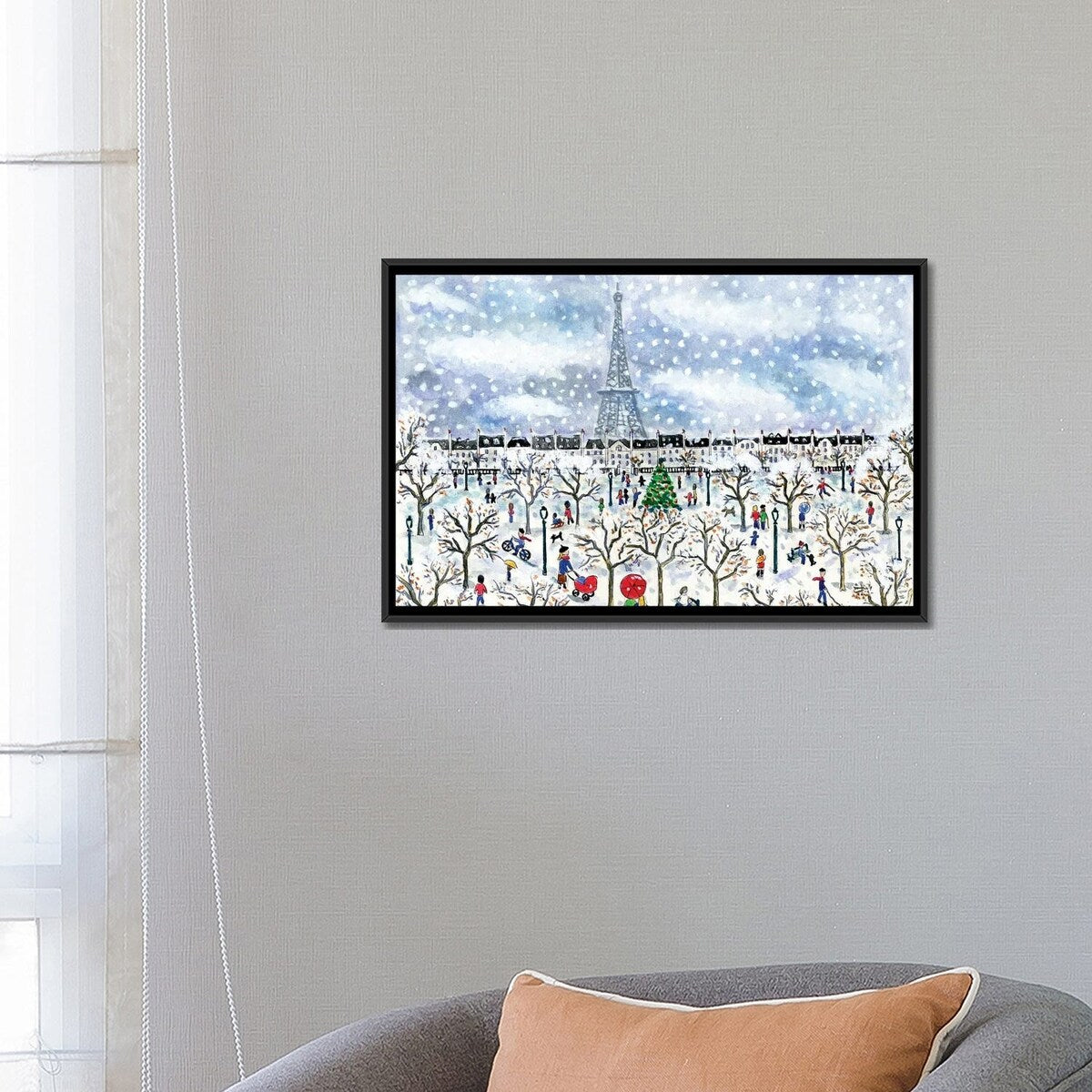 iCanvas "Paris" by Michael Storrings Framed Canvas Print