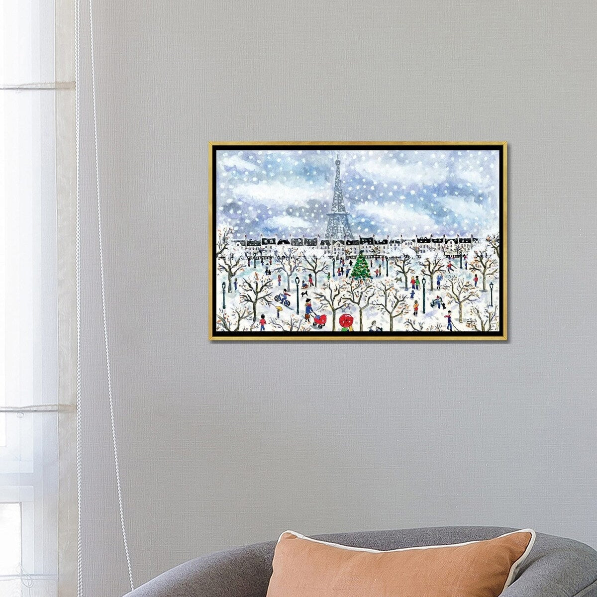 iCanvas "Paris" by Michael Storrings Framed Canvas Print