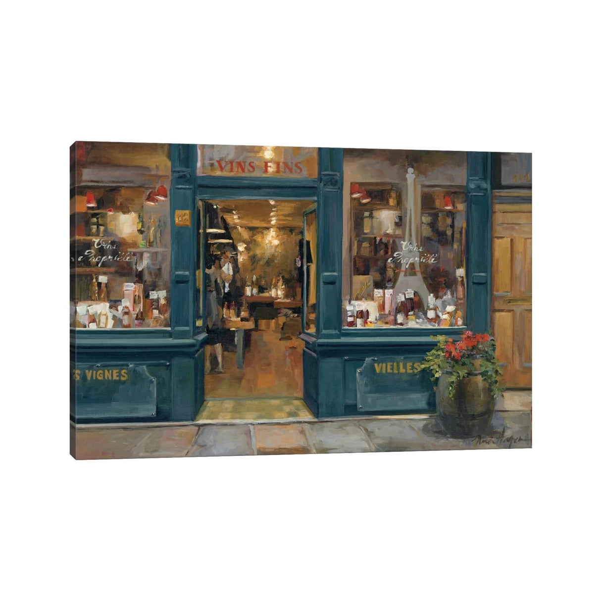 iCanvas "Parisian Wine Shop" by Marilyn Hageman Canvas Print