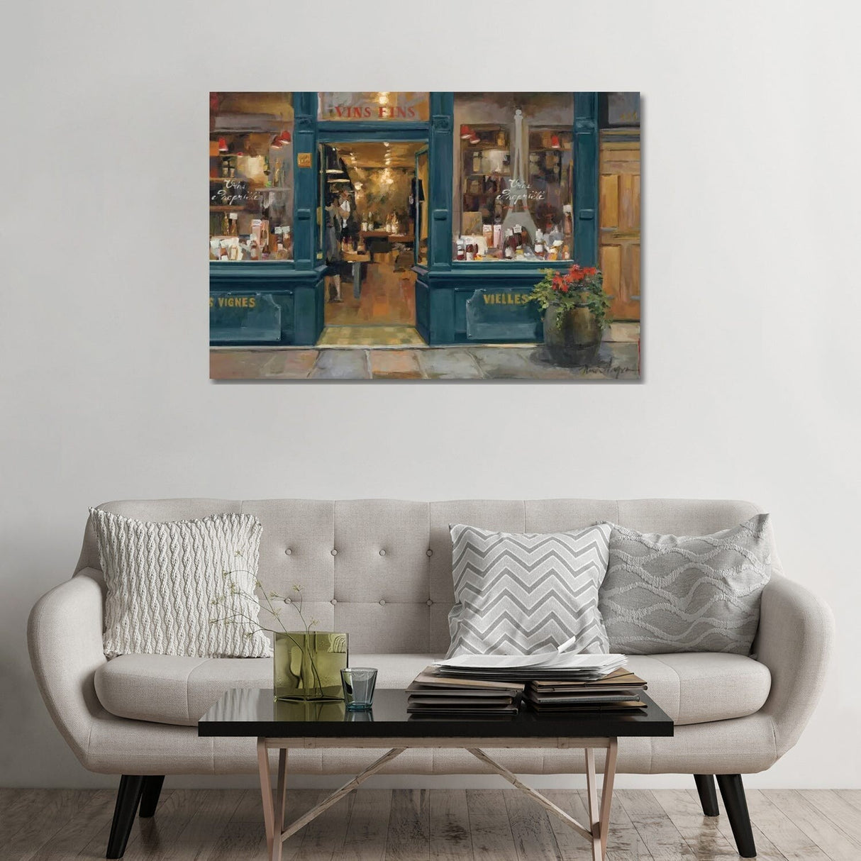 iCanvas "Parisian Wine Shop" by Marilyn Hageman Canvas Print