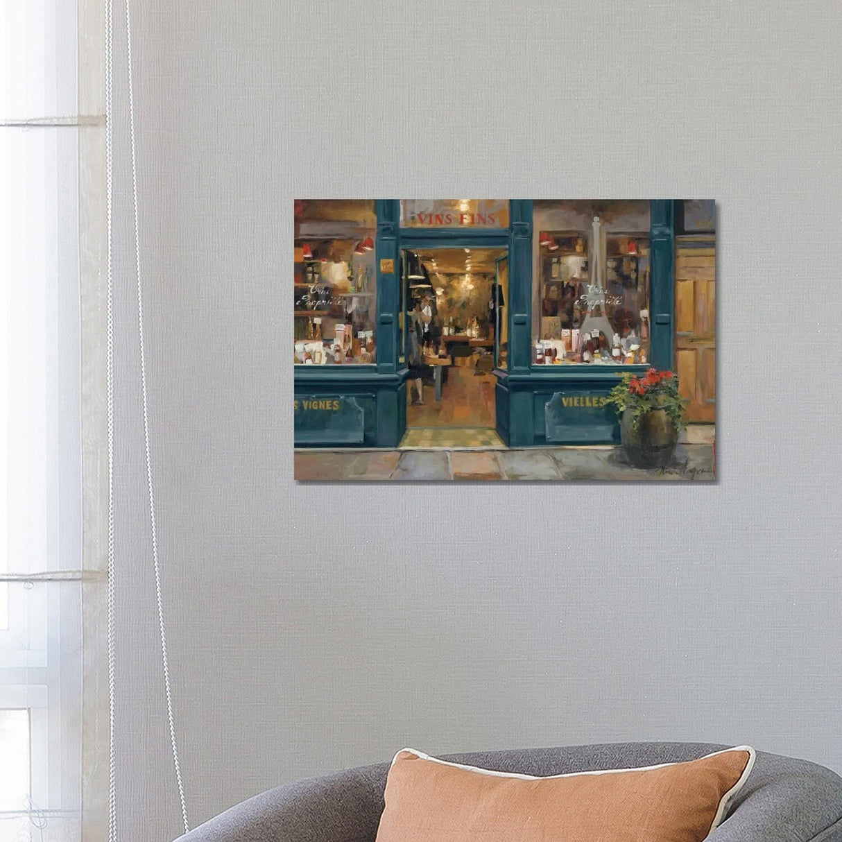 iCanvas "Parisian Wine Shop" by Marilyn Hageman Canvas Print