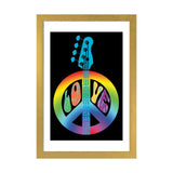 iCanvas "Peace Love Bass Guitar" by Erin Clark
